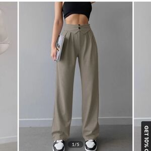 Commense Straight Leg Pants - Tan